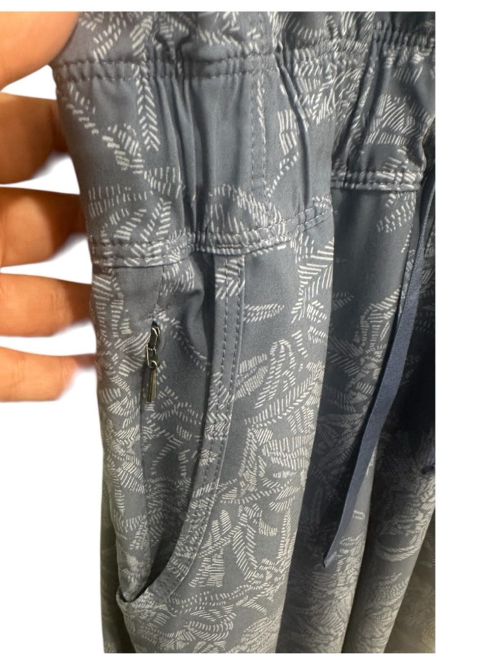 Patagonia Fleetwith Romper Jumpsuit Blue Print Sleeveless Stretch Size Small - Picture 6 of 9